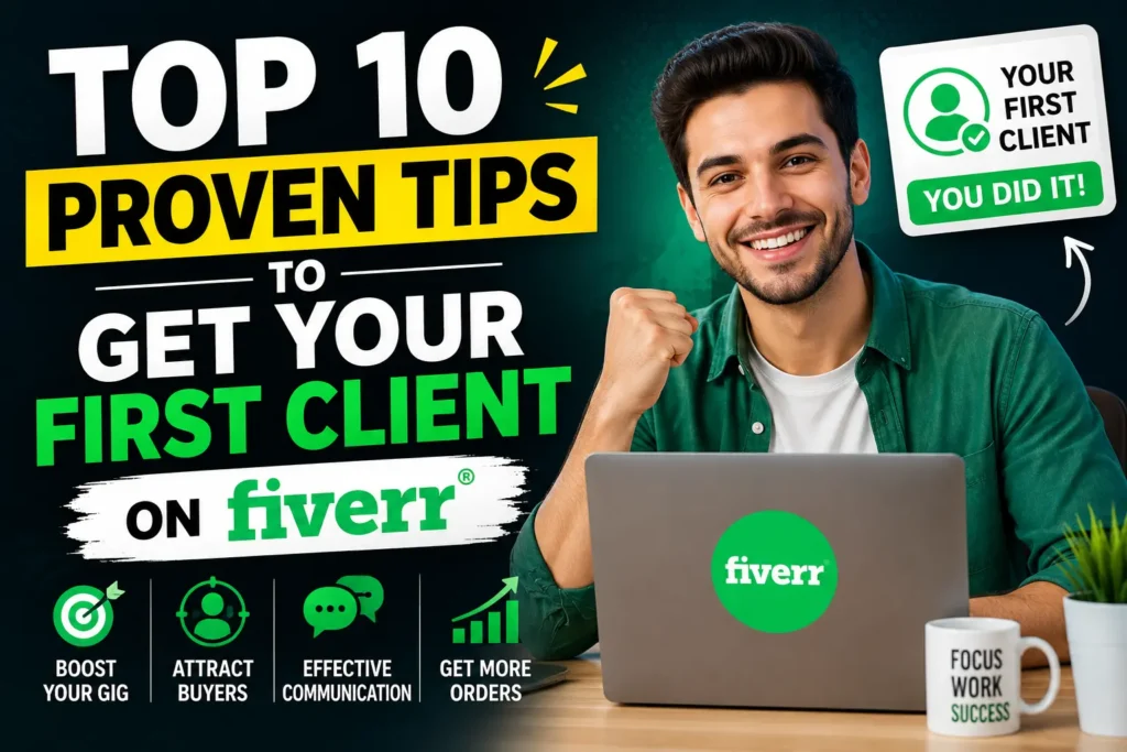 Get your first client on Fiverr